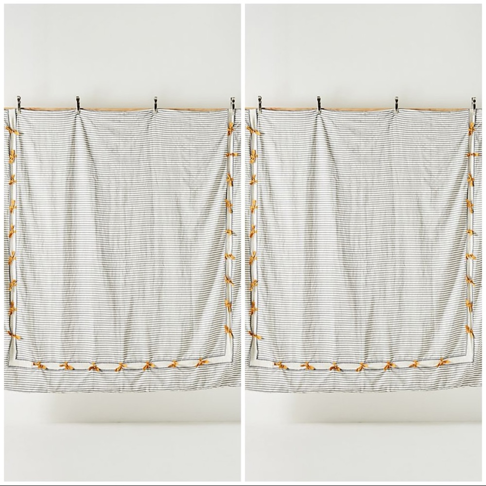 Anthropologie Woven Carter Stripe Duvet Cover - Picture 3 of 4